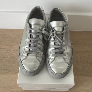 Womens Common Projects- Silver- size 38